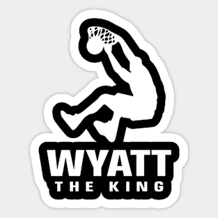 Wyatt Custom Player Basketball Your Name The King Sticker